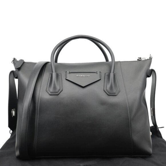 Givenchy Antigona Soft Leather Shoulder Bag Black - Picture 3 of 14